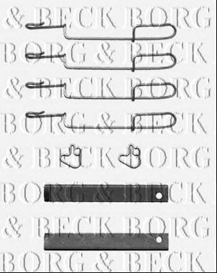 BORG & BECK bbk1427 -  Комплектующие, колодки дискового тормоза